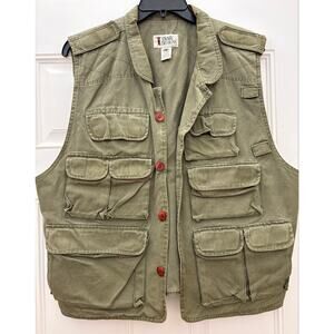 VTG 90’s Trail Designs Men’s Large Utility Fishing Hunting Cotton Canvas Vest